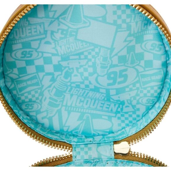 COPY - NWT Loungefly Cars Piston Cup Trophy Crossbody Bag Lightning McQueen SALE - Picture 4 of 11